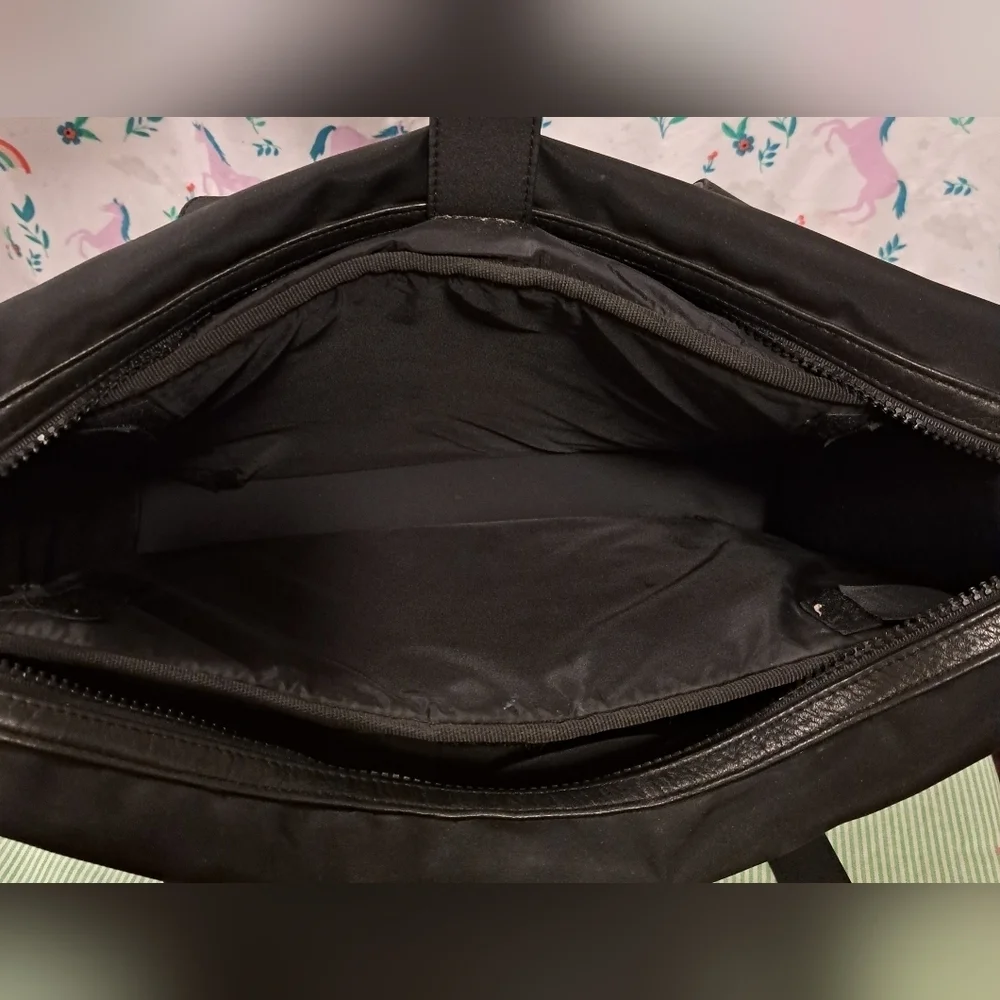 EUC Vintage 90s Fossil Black Business Casual School Padded Unisex Laptop Bag